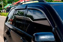 BMW X5 E53 1999–2006 Raamdeflectoren (4 stuks, HIC) foto 8