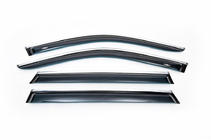 BMW X5 F15 2013–2018 Raamdeflectors met chroomstrip (4 stuks, HIC) foto 5