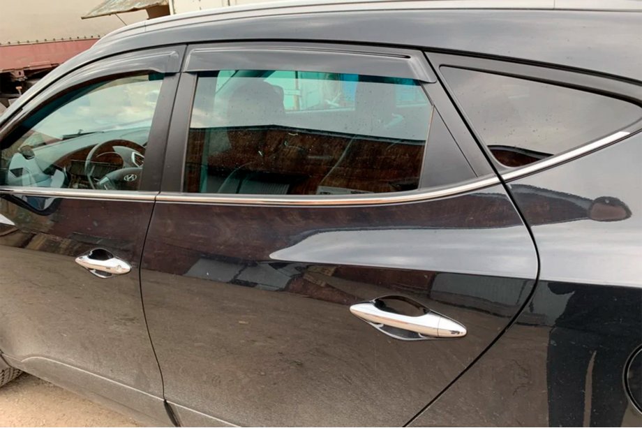 Hyundai IX-35 2010–2015 Raamdeflectoren (4 stuks, HIC) Foto 4