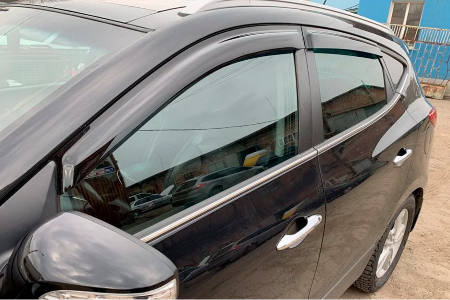 Hyundai IX-35 2010–2015 Raamdeflectoren (4 stuks, HIC) Foto 13