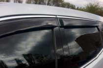 Hyundai Santa Fe 3 2012–2018 Raamwindschermen met chromen sierlijst Long (4 stuks, HIC) foto 4