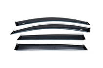 Kia Sorento III UM 2014–2020 Raamdeflectors met chroomstrip (4 stuks, HIC) foto 1