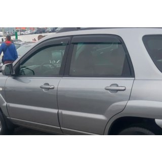 Raamdeflectoren (4 stuks, HIC) Kia Sportage 2004–2010 foto 2