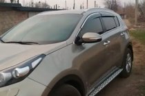 Kia Sportage 2015–2021 Raamdeflectors met chroomstrip (4 stuks, HIC) foto 3