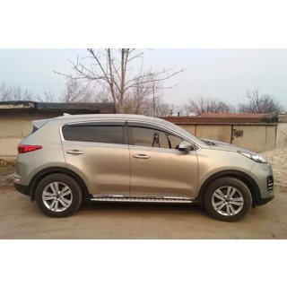 Raamdeflectors met chroomstrip (4 stuks, HIC) Kia Sportage 2015–2021 foto 4