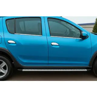 Buitenste raamlijstomlijsting RVS (set 4 stuks) Dacia Sandero 2007–2013 foto 1