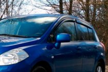 Nissan Tiida 2004–2011 Raamwindschermen HB (set 4 stuks, HIC) foto 6