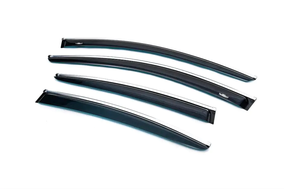 Opel Insignia 2008–2017 Raamwindschermen met chromen sierlijst SD/HB (set van 4, HIC) Foto 1