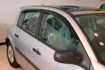 Renault Megane II 2004–2009 Raamwindschermen HB (set 4 stuks, HIC) foto 1