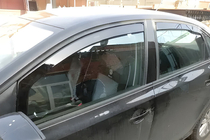 Skoda Octavia I Tour A4 1996–2010 Inbouw raamwindschermen HIC (SD, 4 stuks) foto 1