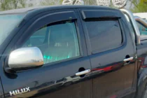 Toyota Hilux 2006–2015 Raamdeflectoren (4 stuks, HIC) foto 1