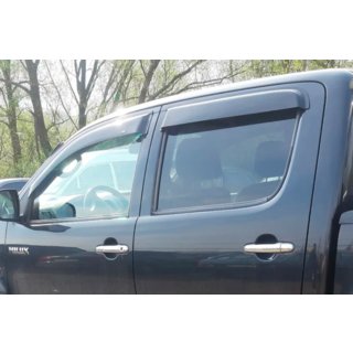 Raamdeflectoren (4 stuks, HIC) Toyota Hilux 2006–2015 foto 2