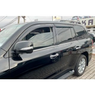 Raamdeflectoren 8 cm (4 stuks, HIC) Toyota Land Cruiser 200 2007–2021 foto 2