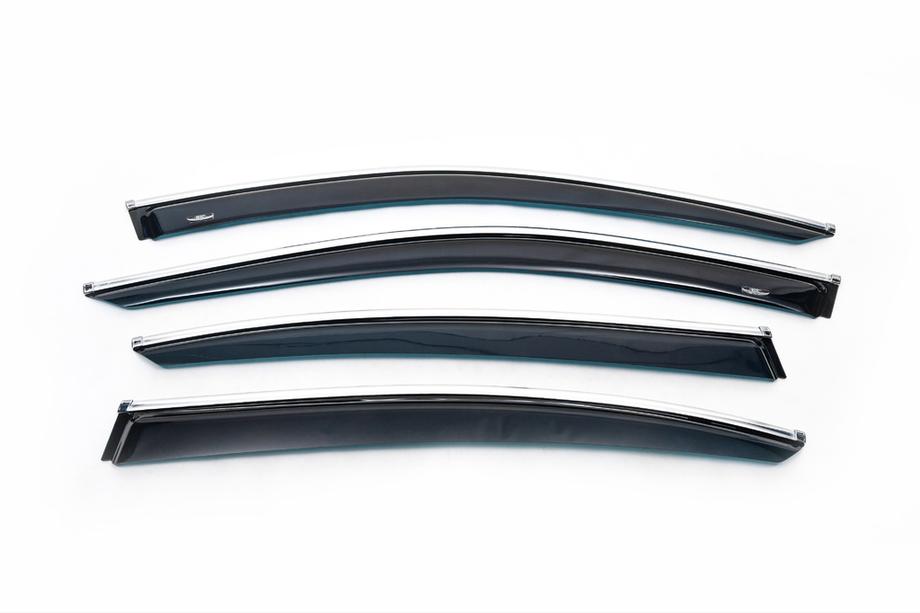 Volkswagen Passat B8 2015–2023 Raamwindschermen met chroomstrip SD (4 st., HIC) Foto 2