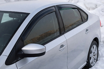 Volkswagen Polo 2010–2017 Raamwindschermen SD (set 4 stuks, HIC) foto 3