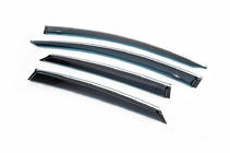Ford Mondeo 2014–2022 Raamdeflectors met chroomstrip (4 stuks, HIC) foto 3