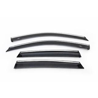 Raamdeflectors met chroomstrip (4 stuks, HIC) Honda CR-V 2007–2011 foto 4
