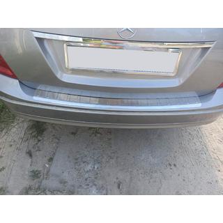 Achterbumper beschermlijst (SW, glans, RVS) Mercedes C-klasse W204 2007–2015 foto 1