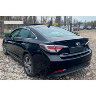 Raamdeflectors met chroomstrip (4 stuks, HIC) Hyundai Sonata LF 2014–2019 foto 2