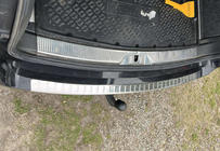 Skoda Superb 2009–2015 Carmos V1 RVS beschermlijst achterbumper (SW) foto 2