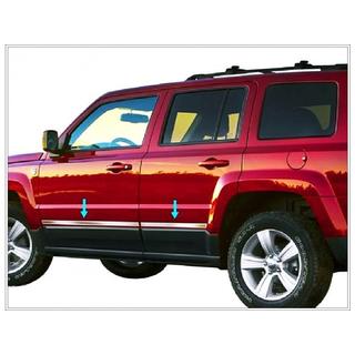 Deurstrips (RVS) Jeep Cherokee/Liberty 2007–2013 foto 1