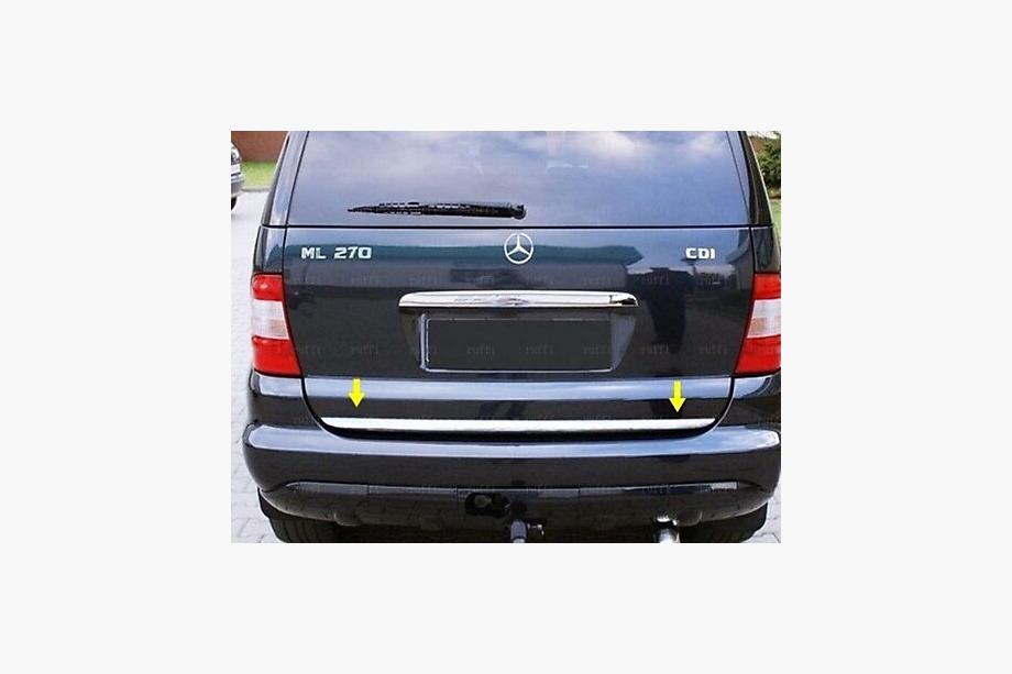 Mercedes ML W163 1997–2005 RVS kofferbakrand Foto 2
