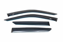Skoda Fabia 2014–2021 Raamdeflectoren SW (4 stuks, HIC) foto 3