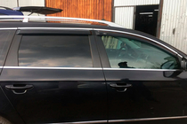 Volkswagen Passat B6 2006–2012 Raamwindschermen met chromen sierlijst SW (4 stuks, HIC) foto 5