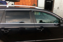 Volkswagen Passat B7 2012–2015 Raamwindschermen met chromen sierlijst SW (4 stuks, EU, HIC) foto 5