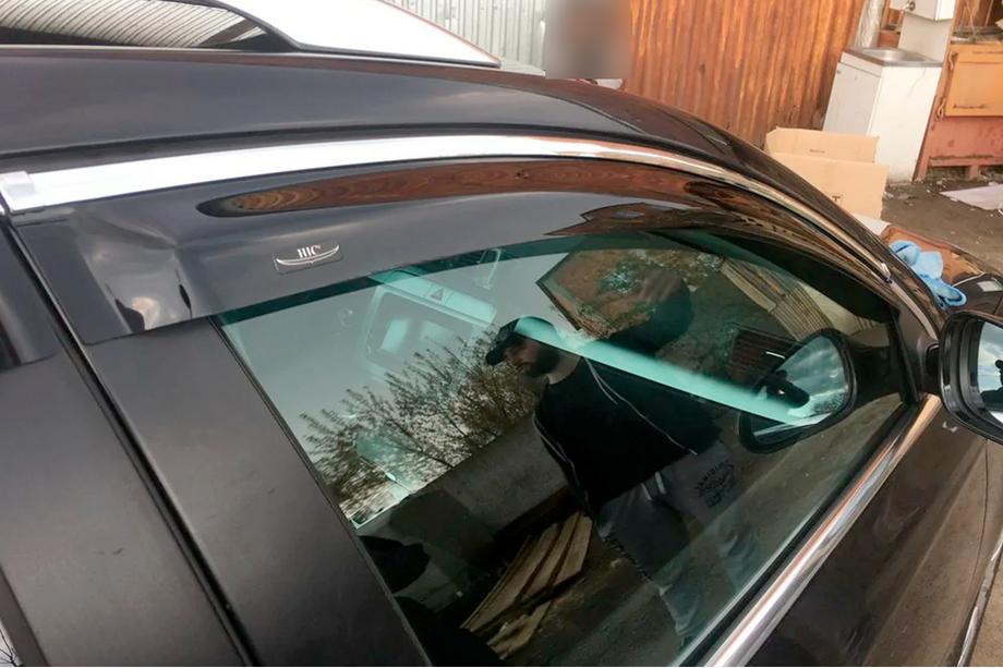 Volkswagen Passat B7 2012–2015 Raamwindschermen met chromen sierlijst SW (4 stuks, EU, HIC) Image