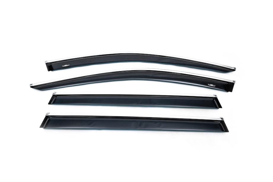 Volkswagen Passat B8 2015–2023 Raamdeflectoren met chroom sierlijst Variant (set 4 stuks, HIC) Foto 3