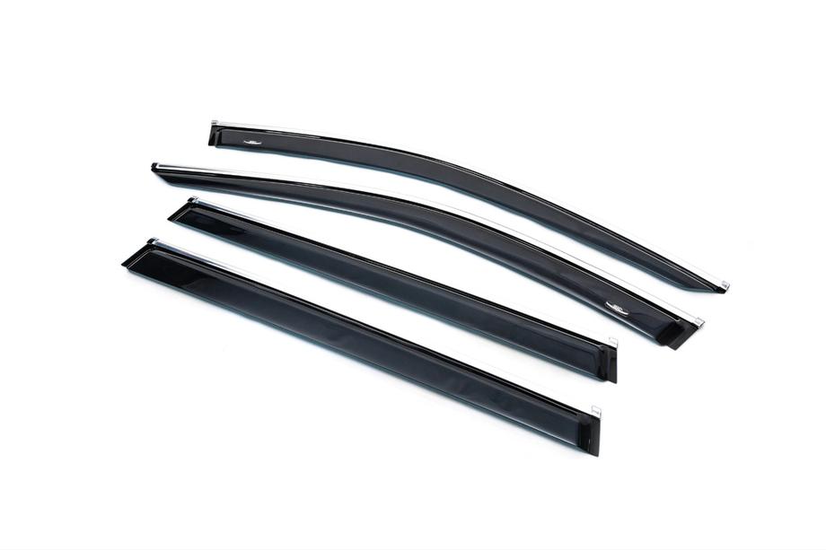 Volkswagen Passat B8 2015–2023 Raamdeflectoren met chroom sierlijst Variant (set 4 stuks, HIC) Foto 4