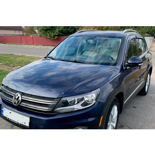 Raamdeflectors met chroomstrip (4 stuks, HIC) Volkswagen Tiguan 2007–2016 foto 1