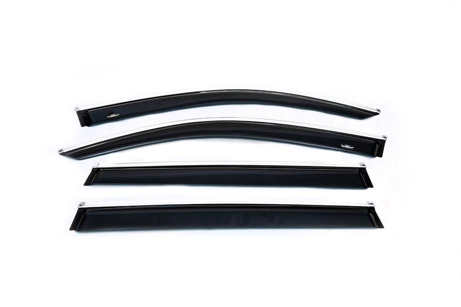 Volkswagen Tiguan 2016–2023 Raamdeflectors met chroomstrip (4 stuks, HIC) Image