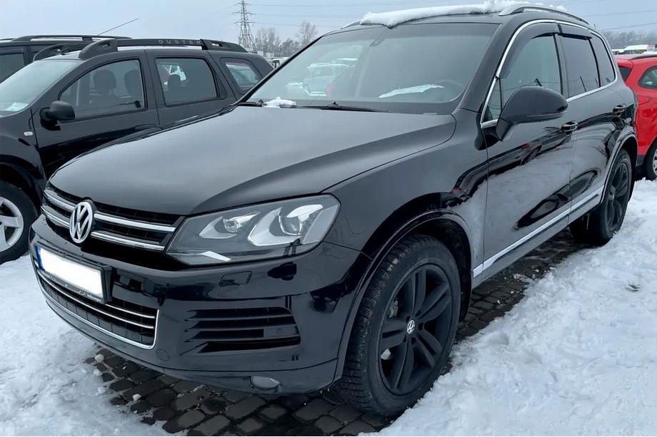 Volkswagen Touareg 2010–2018 Raamdeflectors met chroomstrip (4 stuks, HIC) Foto 4
