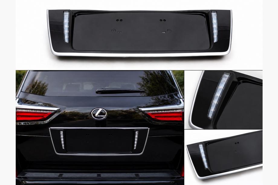 Lexus LX570/450d 2008–2022 Kentekenplaathouder achter met LED-verlichting (2007-2023) Image