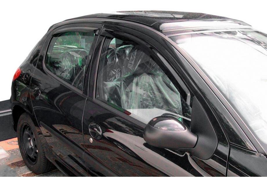 Peugeot 206 1998–2024 Raamdeflectoren (4 stuks, HIC) Image