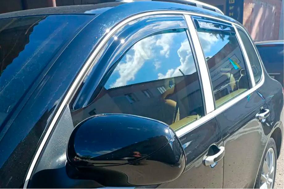 Porsche Cayenne 2003–2010 Raamdeflectoren (4 stuks, HIC) Image