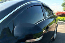 Honda Crosstour 2009–2015 Raamdeflectors met chroomstrip (4 stuks, HIC) foto 1