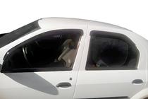 Dacia Logan I 2008–2012 Raamdeflectoren (4 stuks, HIC) foto 1