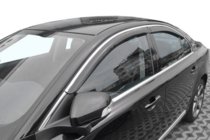 Volvo S80 2006–2016 Raamdeflectors met chroomstrip (4 stuks, HIC) foto 1
