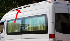Mercedes Sprinter W906 2006–2018 Dakrails (spuitklaar) foto 1
