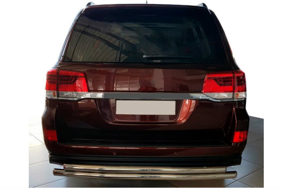 Toyota Land Cruiser 200 2007–2021 Achterbeschermbeugel AK002-double (2 st., RVS) Foto 1