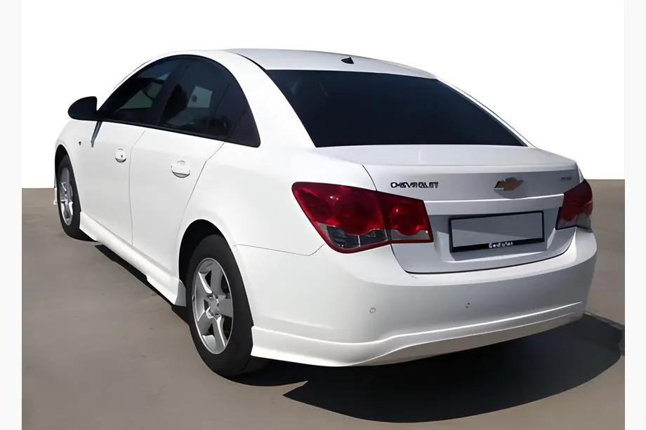 Chevrolet Cruze 2009–2015 Achterbumper diffuser inzetstuk SD (Meliset, spuitklaar) Image