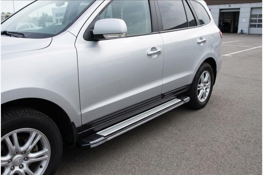 Hyundai Santa Fe 2 2006–2012 Side steps Rainbow (2 st., aluminium) Image