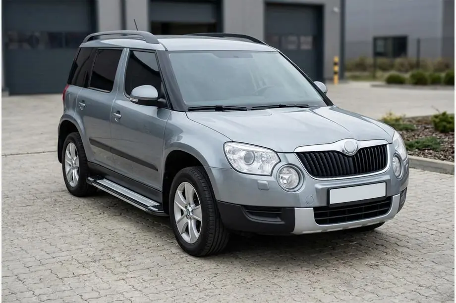 Skoda Yeti 2009–2017 Zijsteps Rainbow (2 stuks, aluminium) Image