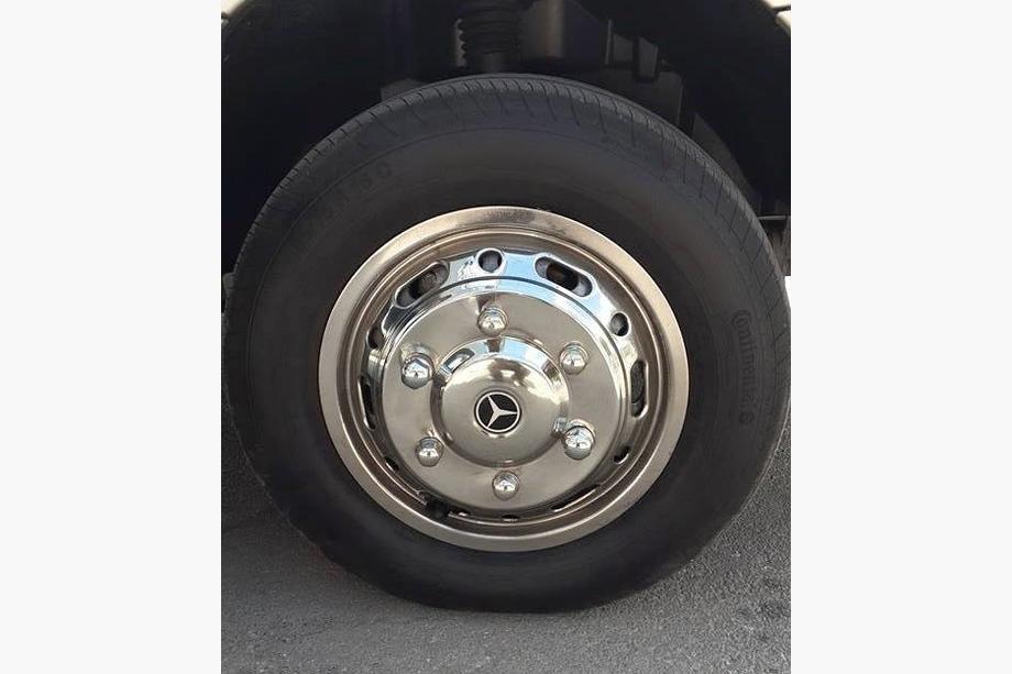 Mercedes Sprinter W906 2006–2018 RVS wieldoppen Exclusive V1 (2-delig, set van 4) 2006-2013 Foto 3