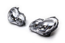 Mercedes C-Klasse W203 2000–2007 Koplampen met LED stadslichten (2 stuks) Donker foto 4