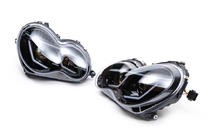 Mercedes C-Klasse W203 2000–2007 Koplampen met LED stadslichten (2 stuks) Donker foto 10