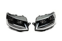 Volkswagen T6 2015–2024 Voorkoplampen met LED-dagrijverlichting zwart (2015-2019, 2 stuks) foto 3
